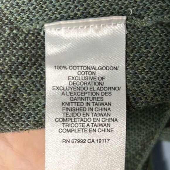 Sigrid Olsen Sport Green Floral Embroidered Cardigan Sweater Large - Picture 5 of 8